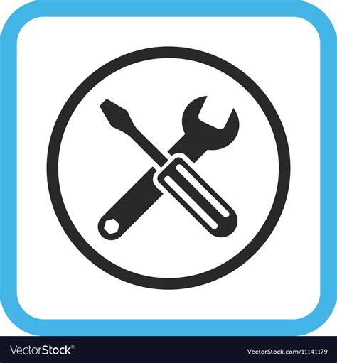 Options icon in a frame Royalty Free Vector Image