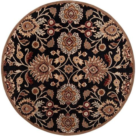 Artistic Weavers Artes Maroon 4 ft. x 4 ft.Round Area Rug-Cristal-4RD - The Home Depot
