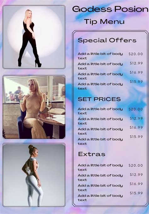 an advertisement for a women's clothing store with pictures of the models and price tags