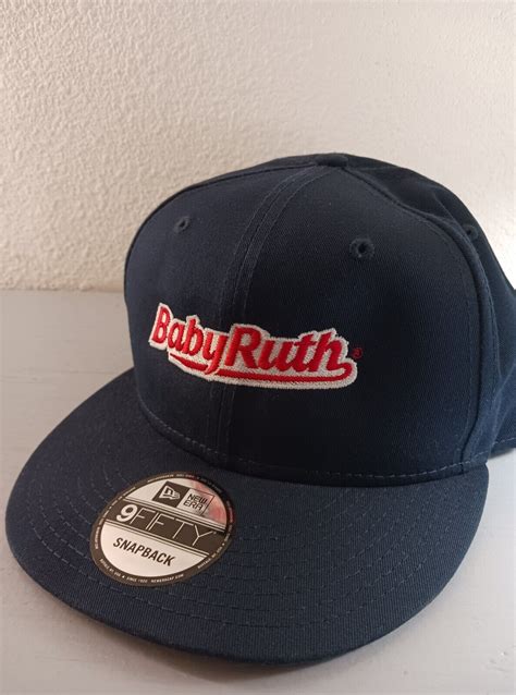 New Era Baby Ruth Logo Navy Blue Hat Snapback Hat - Gem