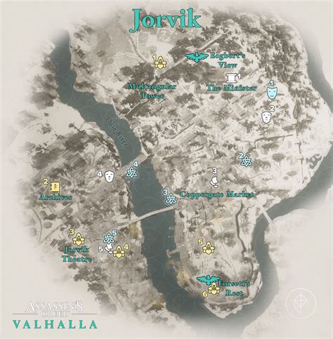 All Assassin’s Creed Valhalla Jorvik Wealth, Mysteries, and Artifacts locations map - Polygon