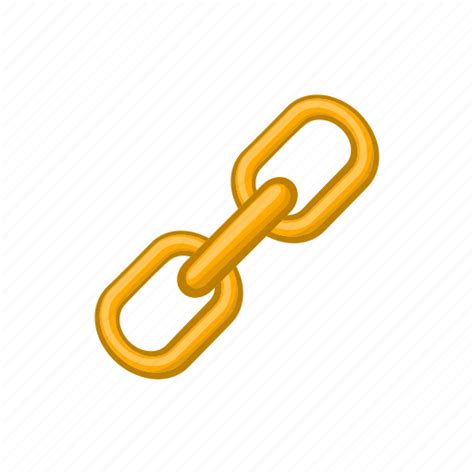 Cartoon, chain, connection, illustration, link, metal, sign icon