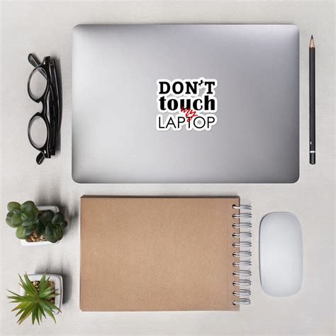 Don't Touch My Laptop Stickers Perfect for Laptops at | Etsy