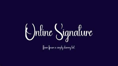 Online Signature Font : Download Free for Desktop & Webfont