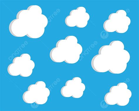 Blue Sky With Cloud Background Vector Illustration Art Heaven Sunrise ...