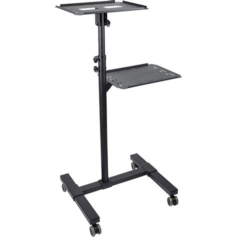 PTS08 Mobile Projector Stand/ Height Adjustable Projector Trolley with Laptop Shelf - Allcam ...