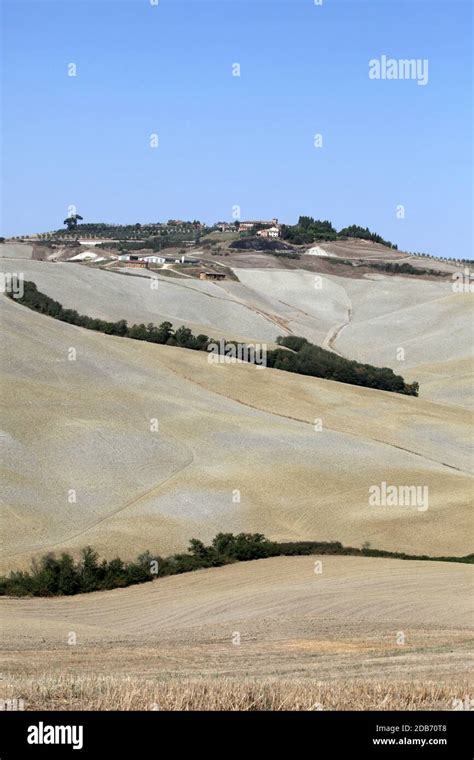 Crete Senesi - The landscape of the Tuscany. Italy Stock Photo - Alamy