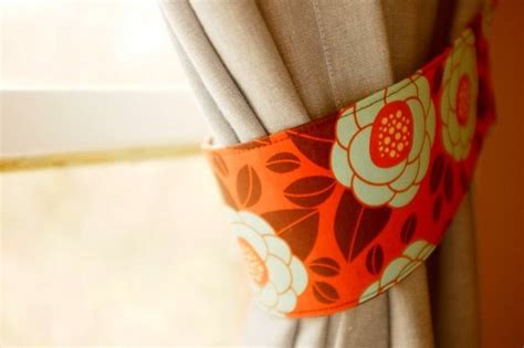 Items similar to Curtain tie-backs. Burnt orange, teal, and brown ...