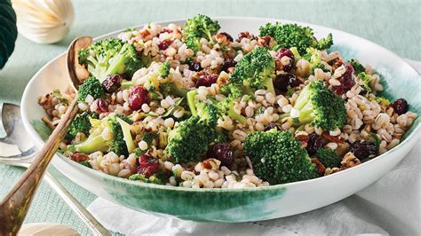 Barley Salad With Broccoli & Cranberries | Canadian Living