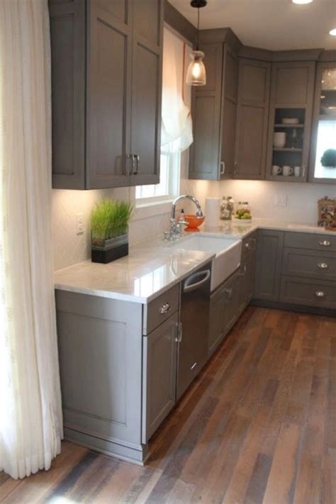 15 Grey Kitchen Cabinet Makeover Ideas - GODIYGO.COM