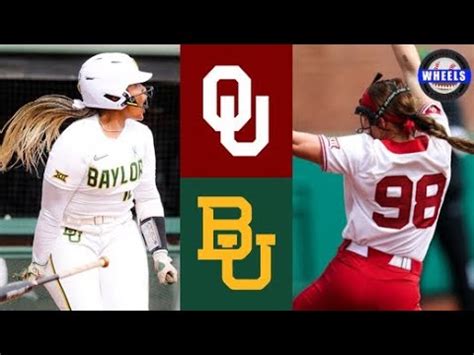 #1 Oklahoma vs Baylor Highlights | 2023 College Softball Highlights - Win Big Sports