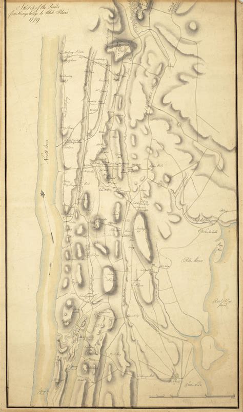 Bonhams : CONTEMPORARY MANUSCRIPT REVOLUTIONARY WAR MAP. Manuscript map, titled at head, Sketch ...