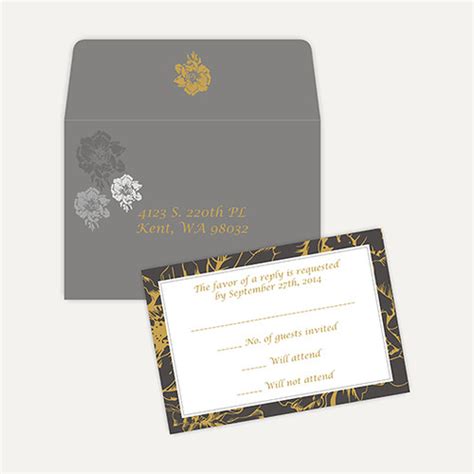Wedding Invitations - RSVP Cards - RSVP-Floral Impressions… | Flickr