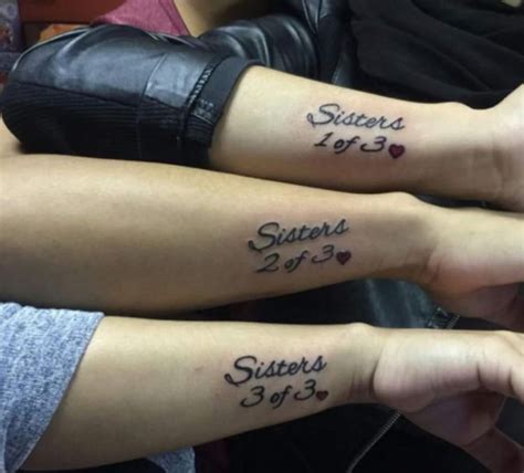 Pin by Boo Babi on Kids | Three sister tattoos, Sibling tattoos, Sister tattoo designs