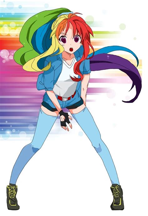 Anime human Rainbow Dash | My little pony characters, My little pony pictures, My little pony ...