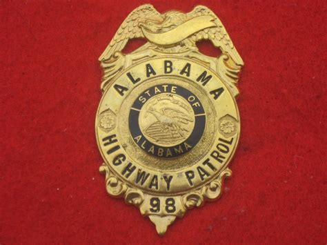 vintage and obsolete 1930s 1st issue Alabama Highway Patrol badge ...