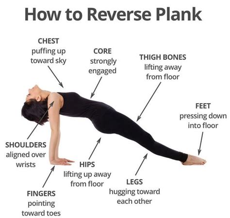 Reverse Planks That Help Strengthen The Core And Lower Body - GymGuider.com | Plank workout ...