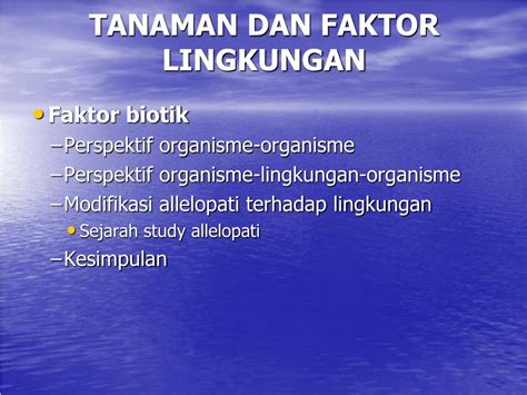 PPT - TANAMAN DAN FAKTOR LINGKUNGAN FAKTOR BIOTIK PowerPoint ...