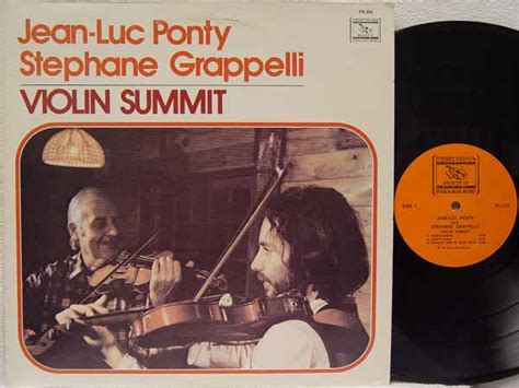 Jean-luc Ponty Violin Summit Records, LPs, Vinyl and CDs - MusicStack