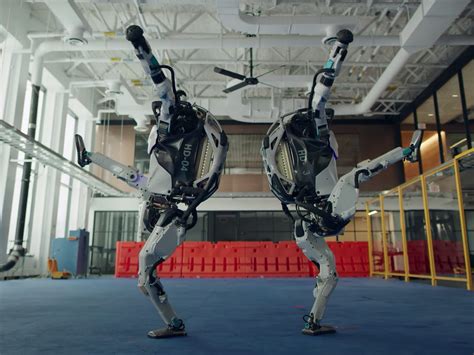 Watch the humanoid robots from Boston Dynamics perform an elaborate ...