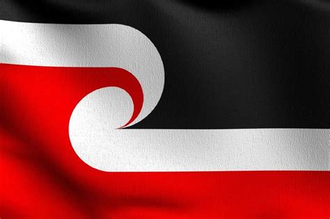 Flag of Waitangi Day, New Zealand National Day, Maori. 3D render