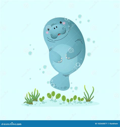 20+ cute manatee drawing - NaiaRushna