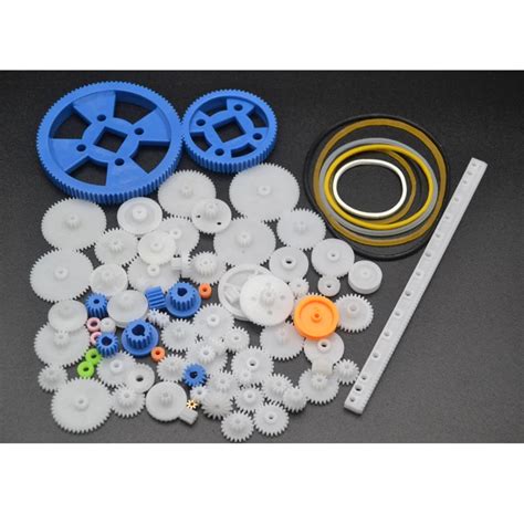 80Kinds Plastic DIY Robot Gear Kit Gearbox Motor Gear Set For DIY Car ...