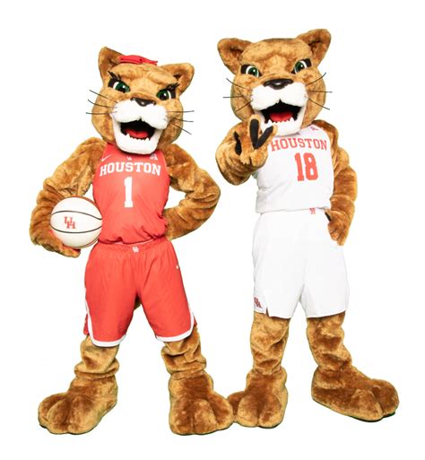 July 2019: University of Houston - Sasha and Shasta - Mascots