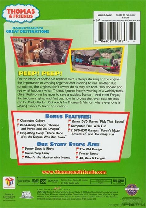 Thomas & Friends: Percy Saves The Day (DVD 2005) | DVD Empire