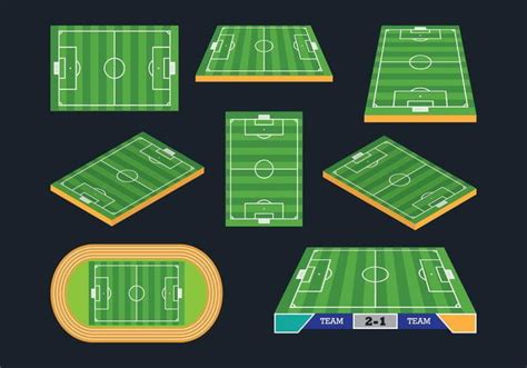 Football Ground Icons svg eps vector | UIDownload