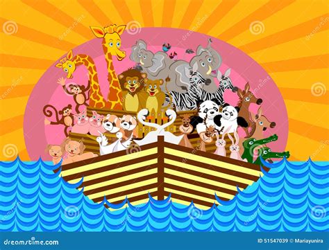 Noahs Ark stock illustration. Illustration of bible, ocean - 51547039