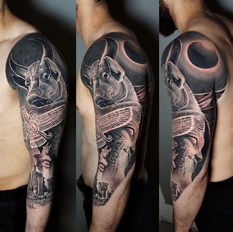 Persepolis Sleeve | Persian tattoo, Grey tattoo, Black and grey tattoos