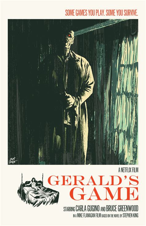 Gerald's Game poster by Matt Talbot | Peliculas de terror, Libros de ...