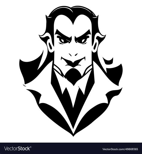 Halloween dracula scary sketch hand draw Vector Image