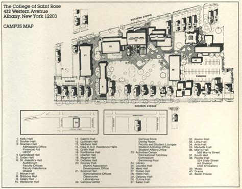 Saint Rose Campus Map