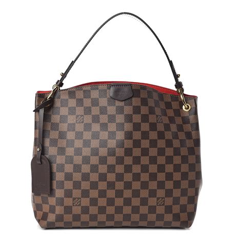 LOUIS VUITTON Damier Ebene Graceful PM 523035