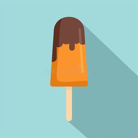 Vanilla Ice Cream Icon, Flat Style Stock Vector - Illustration of candy, flat: 117996523