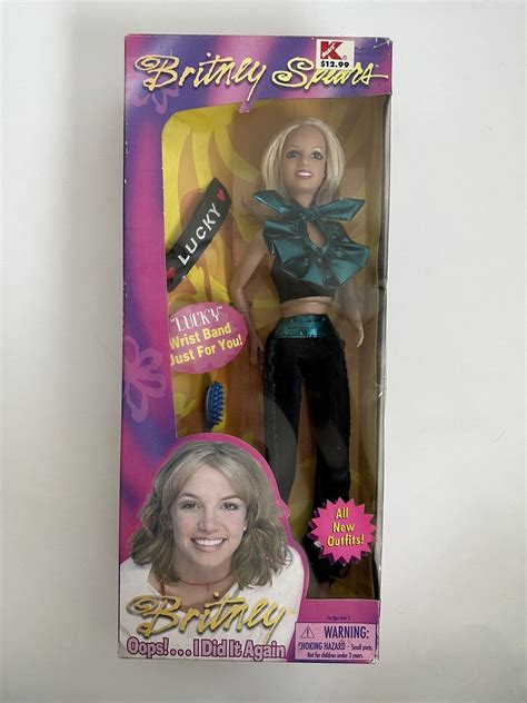 Britney Spears Lucky Video Performance Doll Wristband Play Along 2001 IN BOX | eBay