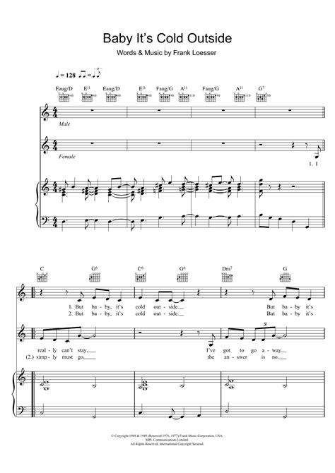 Baby, It's Cold Outside | Sheet Music Direct