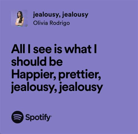 jealousy, jealousy - olivia rodrigo in 2024 | Pretty lyrics, Just ...