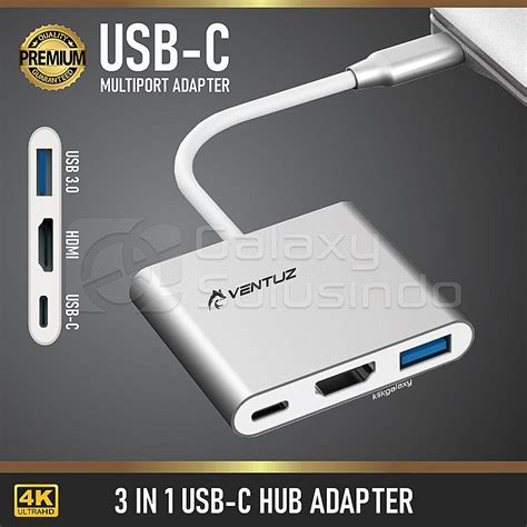 Toko Komputer Online Malang | Jual VENTUZ USB Type C to HDMI USB A 3.0 ...