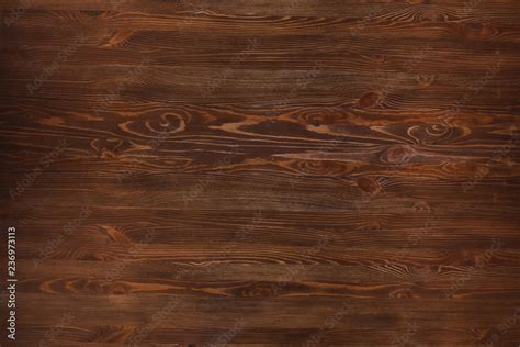 Texture of brown wood. Table texture from a restaurant or bar. Natural ...