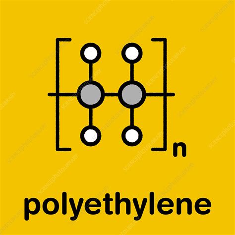 Polyethylene polymer chemical structure, illustration - Stock Image - F027/9186 - Science Photo ...