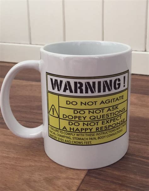 WARNING mug, approach with caution! Funny mug gift idea for all ...