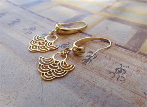 Gorgeous 24k Gold Vermeil Dangle Earrings Women's Earrings - Etsy Italia