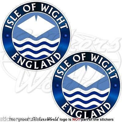 ISLE of WIGHT-ENGLAND UK County Flag, British 75mm (3") Vinyl Stickers ...