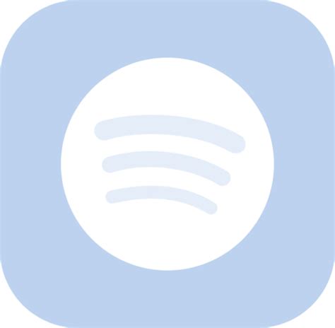 Icono Spotify, la música, logo en ios 14 blue app