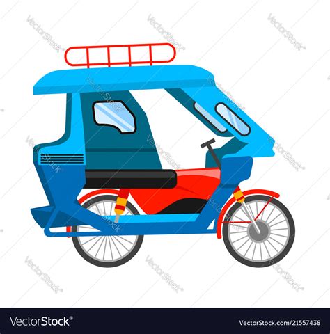 Motorized tricycle Royalty Free Vector Image - VectorStock