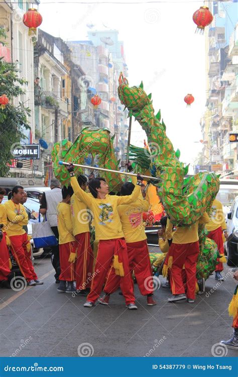 Yangon Street view editorial stock image. Image of asians - 54387779