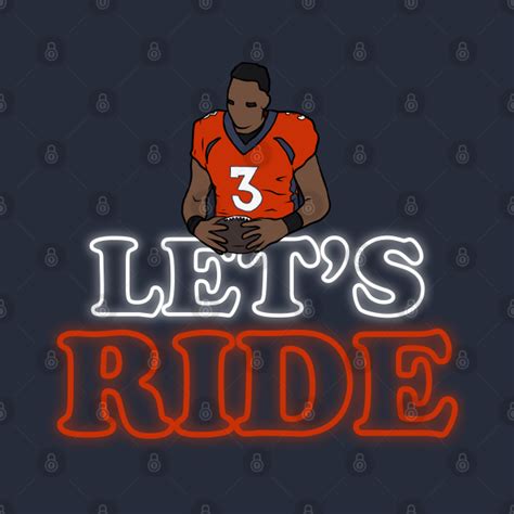 Russell Wilson "Let's Ride" - Russell Wilson - T-Shirt | TeePublic